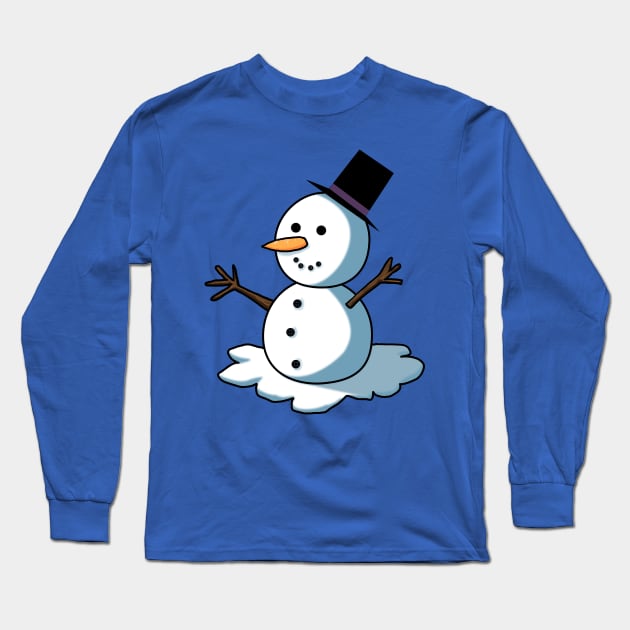 SNOWMAN Long Sleeve T-Shirt by droidmonkey